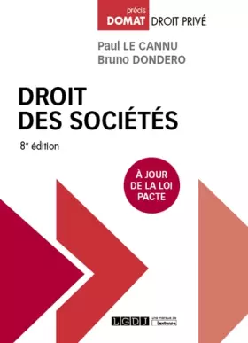 Couverture du produit · Droit des sociétés (2019)