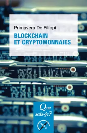 Couverture du produit · Blockchain et cryptomonnaies