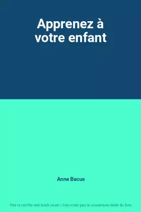 Couverture du produit · Apprenez à votre enfant