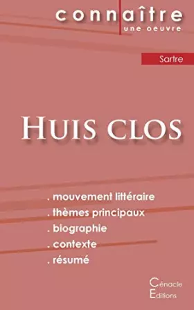 Couverture du produit · Fiche de lecture Huis clos de Jean-Paul Sartre (Analyse littéraire de référence et résumé complet)