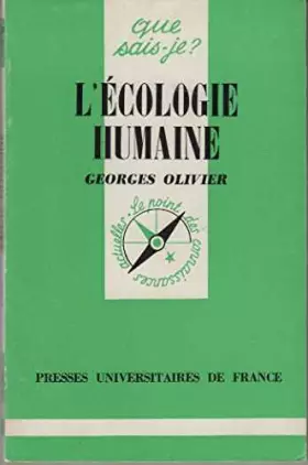 Couverture du produit · L'écologie humaine