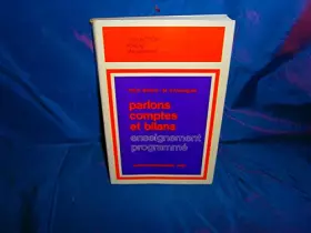 Couverture du produit · Parlons Comptes et bilans - Enseignement programmé