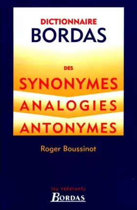 Couverture du produit · DICT DES SYNONYMES N.P. (Ancienne Edition)