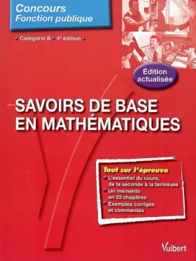 Couverture du produit · Savoirs de base en mathématiques : Catégorie B