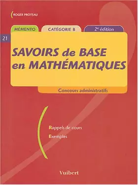 Couverture du produit · Savoirs de base en mathématiques: Catégorie B