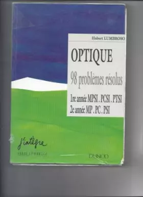Couverture du produit · Optique 98, problèmes résolus, 1996