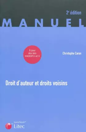 Couverture du produit · Droit d'auteur et droits voisins