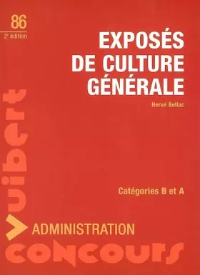 Couverture du produit · Exposés de culture générale : Catégories B et A