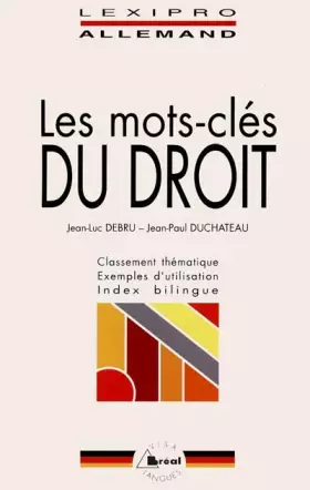 Couverture du produit · Les mots-clés du droit (allemand)
