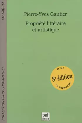 Couverture du produit · Propriété littéraire et artistique