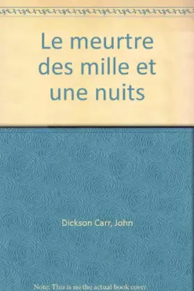 Couverture du produit · Le Meurtre des Mille et une nuits