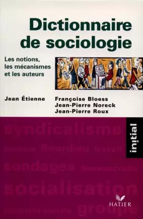 Couverture du produit · Dictionnaire de sociologie