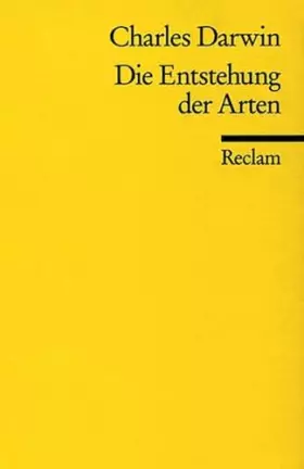 Couverture du produit · Die Entstehung der Arten durch natürliche Zuchtwahl