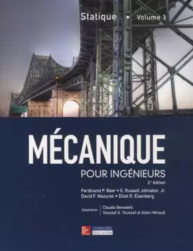 Couverture du produit · Mécanique pour ingénieurs: Tome 1, Statique