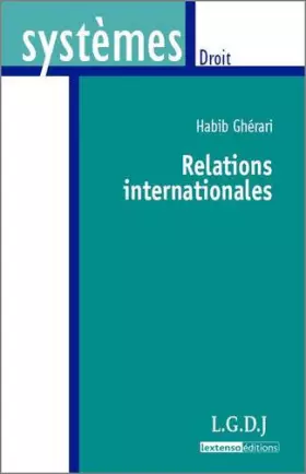 Couverture du produit · Relations internationales