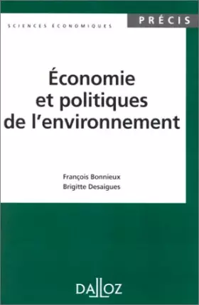 Couverture du produit · Economie et politiques de l'environnement