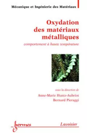 Couverture du produit · Oxydation des matériaux métalliques