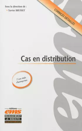 Couverture du produit · Cas en distribution: 7 cas réels d'entreprises. Corrigés détaillés.