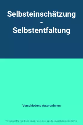 Couverture du produit · Selbsteinschätzung - Selbstentfaltung