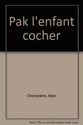 Couverture du produit · Pak l'enfant cocher