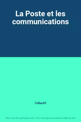 Couverture du produit · La Poste et les communications