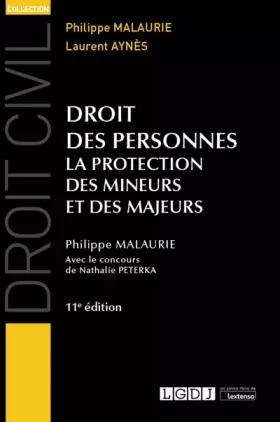 Couverture du produit · Droit des personnes: La protection des mineurs et des majeurs (2020)