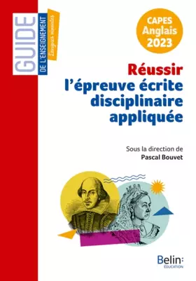 Couverture du produit · Réussir l'épreuve écrite disciplinaire appliquée: CAPES externe d'anglais 2023