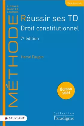 Couverture du produit · Réussir ses TD Droit constitutionnel 7ed