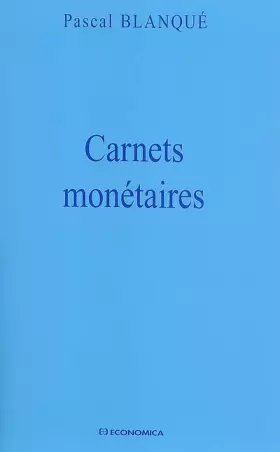 Couverture du produit · Carnets monétaires