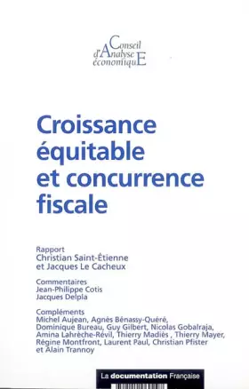 Couverture du produit · Croissance équitable et concurrence fiscale (CAE n.56)