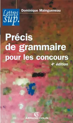 Couverture du produit · Précis de grammaire pour les concours