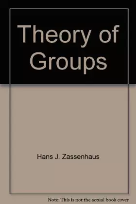 Couverture du produit · Theory of Groups