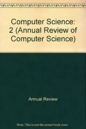 Couverture du produit · Annual Review of Computer Science, 1987
