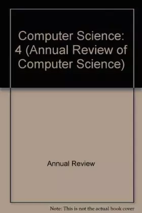 Couverture du produit · Annual Review of Computer Science: 1989-1990