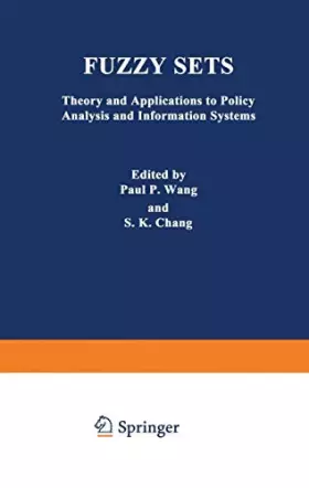 Couverture du produit · Fuzzy Sets: Theory and Applications to Policy Analysis and Information Systems