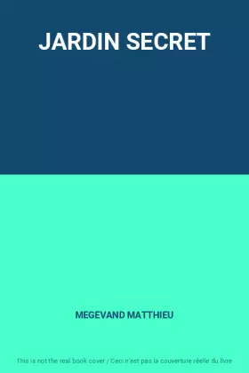 Couverture du produit · JARDIN SECRET