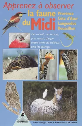 Couverture du produit · Apprenez à observer la faune du Midi : Provence, Côte d'Azur, Languedoc, Roussillon
