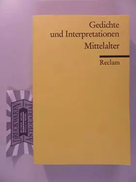 Couverture du produit · Gedichte und Interpretationen: Mittelelter