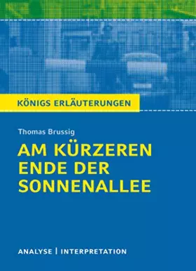 Couverture du produit · Am kürzeren Ende der Sonnenallee. Textanalyse und Interpretation zu Thomas Brussig: Alle erforderlichen Infos für Abitur, Matur