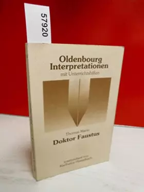 Couverture du produit · Oldenbourg Interpretationen, Bd.24, Doktor Faustus