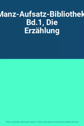 Couverture du produit · Manz-Aufsatz-Bibliothek, Bd.1, Die Erzählung