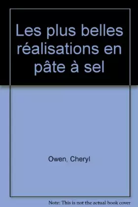 Couverture du produit · Les plus belles réalisations en pâte à sel