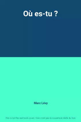 Couverture du produit · Où es-tu ?
