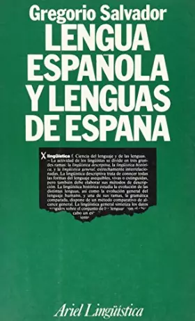 Couverture du produit · Lengua española y lenguas de España
