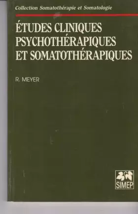 Couverture du produit · Études cliniques psychothérapiques et somatothérapiques