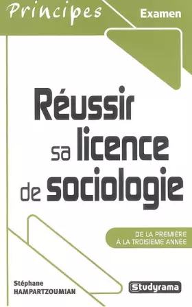 Couverture du produit · Réussir sa licence de sociologie