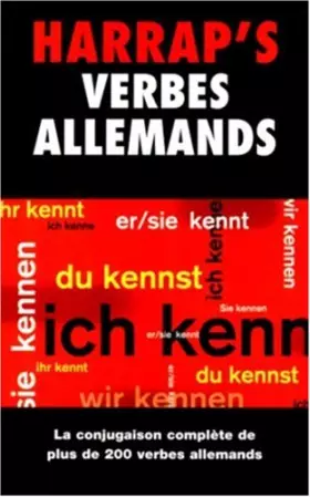 Couverture du produit · Harrap's verbes allemands