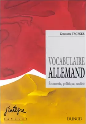 Couverture du produit · Vocabulaire Allemand : Economie, politique, société