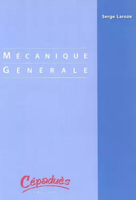 Couverture du produit · Mécanique générale