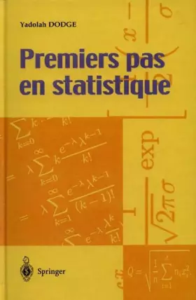 Couverture du produit · Premiers pas en statistique